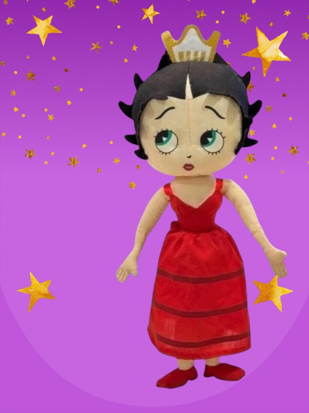Betty Boop Princess 2008 Cloth Rag Doll by KellyToy 10”